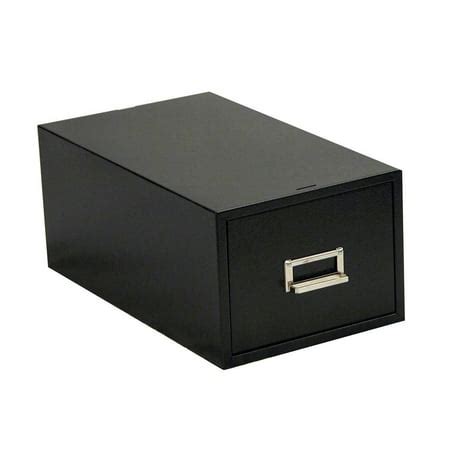 steel card file box 4x6|filing cabinet for 4x6 cards.